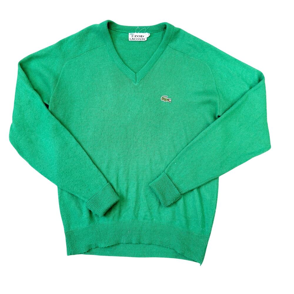 Vintage Men's Izod Lacoste V-Neck Sweater XL